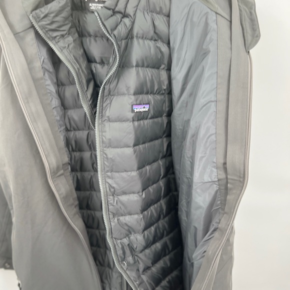 NWOT Patagonia Tres 3 In 1 Parka Ski Snowboard Coat Jacket Grey Size XL - Picture 11 of 11